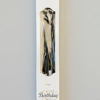 Black & Gold Glitter "Happy Birthday" Candles