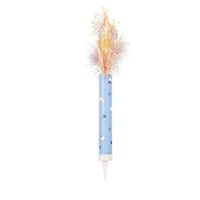 Blue Glitz Fountain Candle