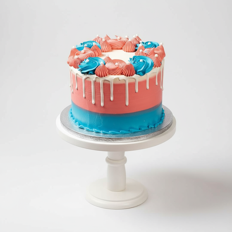 Gender Reveal Cake