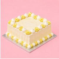 Square Yellow Prism Cake