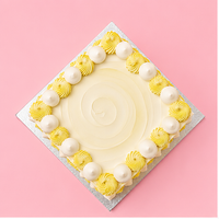 Square Yellow Prism Cake