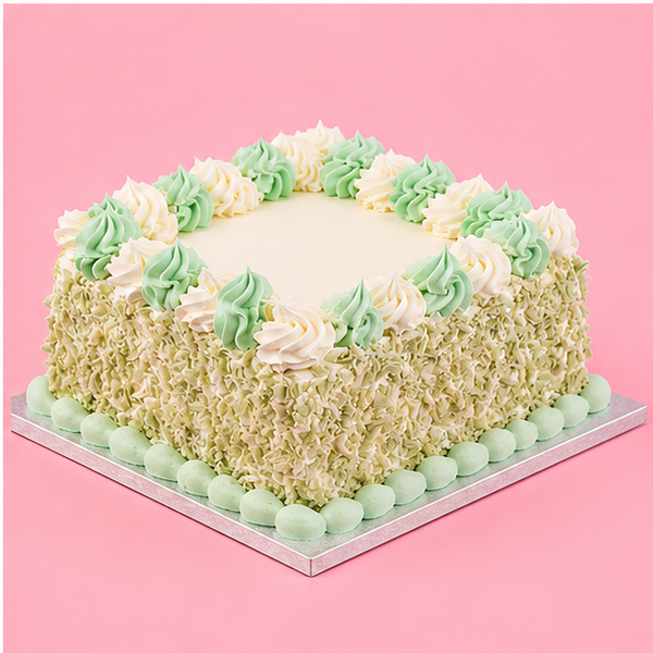 Square Exotic Green Cake