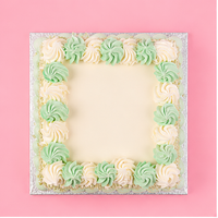 Square Exotic Green Cake