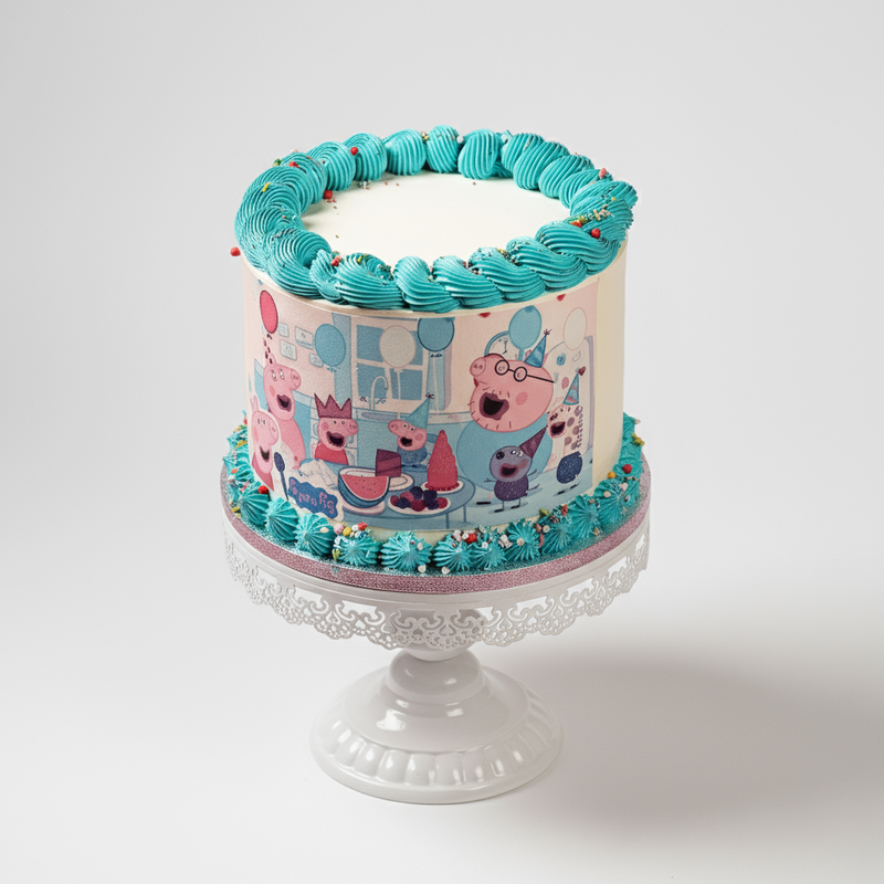 Peppa Pig Photo Cake