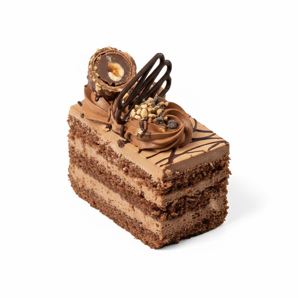 Ferrero Rocher Cake Slice