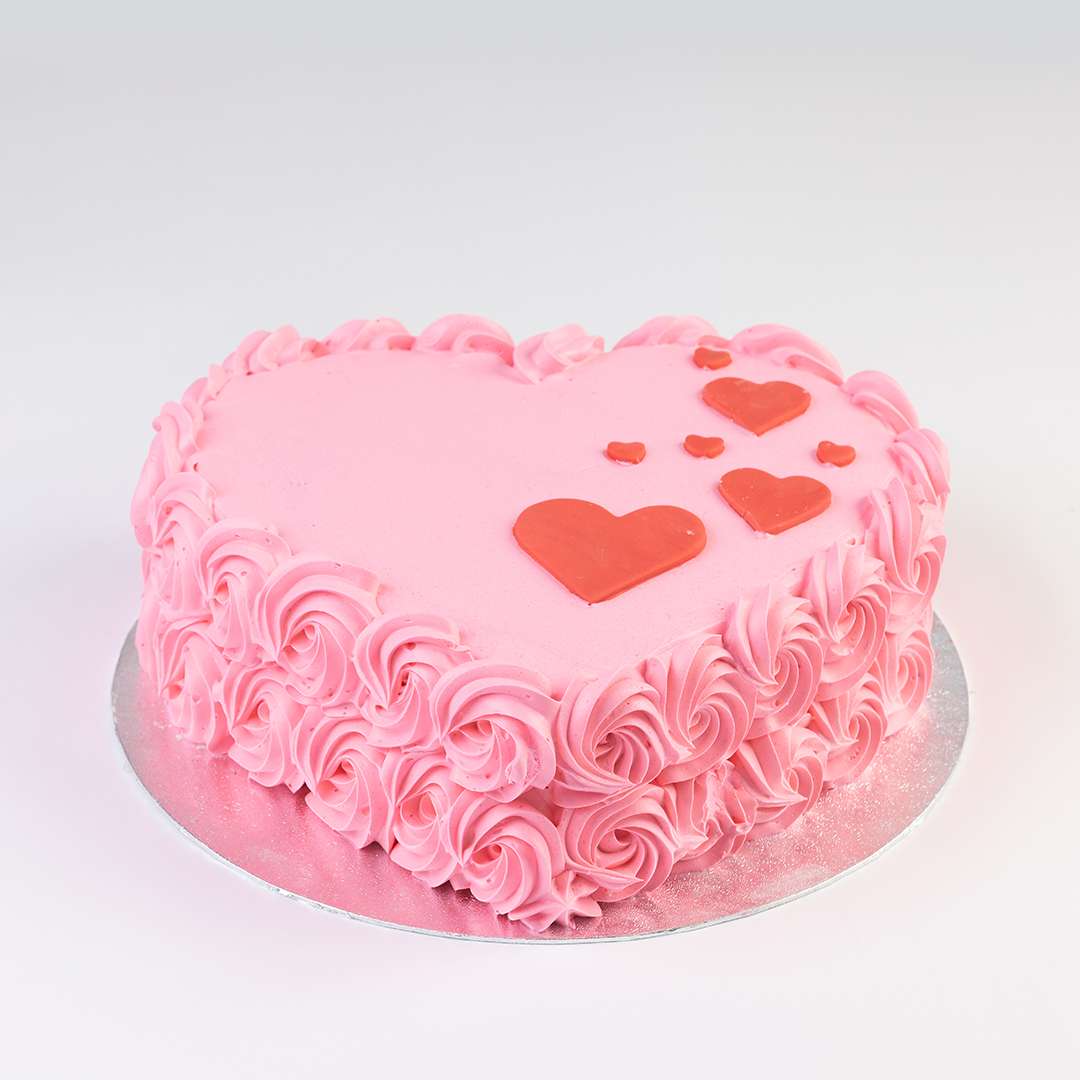 Floating Hearts Valentine’s Cake