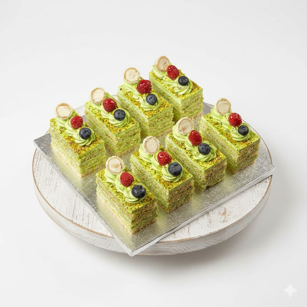 Pistachio Cake Slice