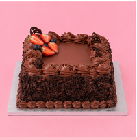 Square Creamycurl Choco Cake
