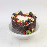 Chocolate Sprinkles Valentine’s Cake