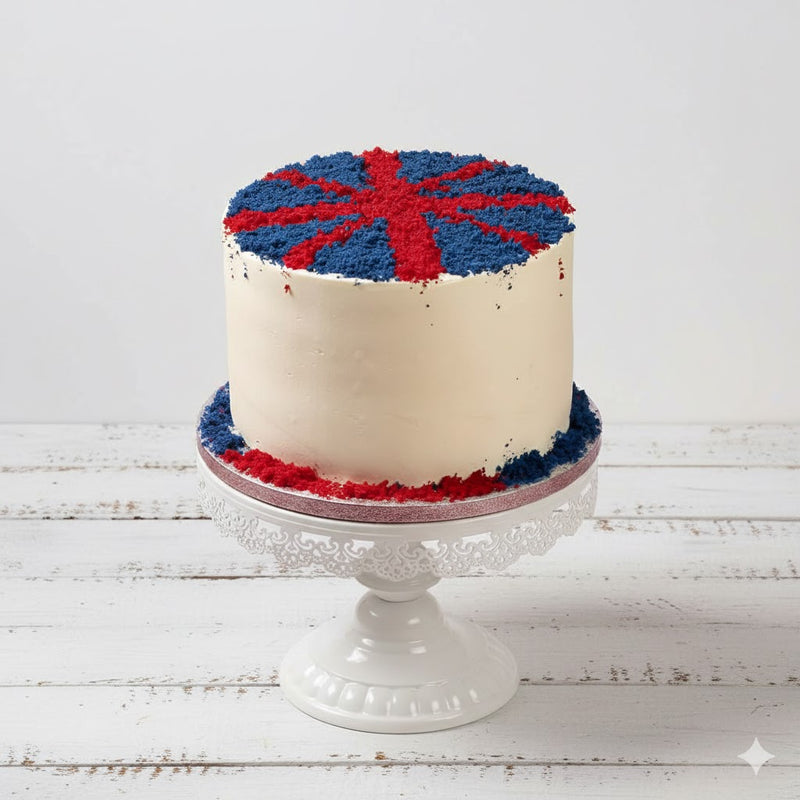 The Union Jack Tower Cake