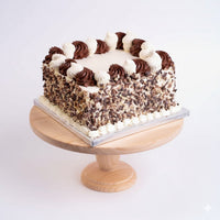 Dual Swirl Temptation Square Cake
