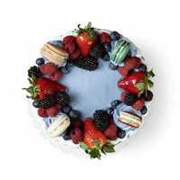 Berry Beautiful & Macaron Cake