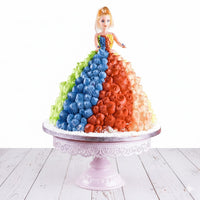 Rainbow Doll Cake