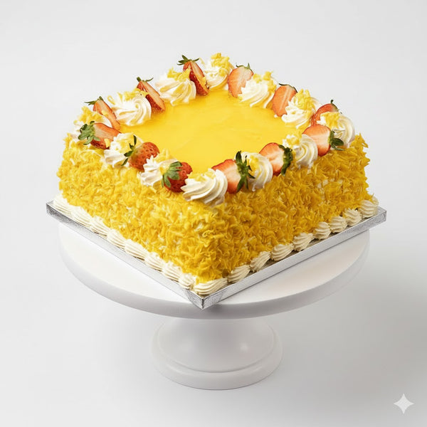 Mango Square Cake