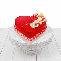 Red Elegance Mirror Glaze Cake