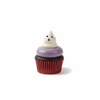 Halloween Purple Ghost Cupcakes