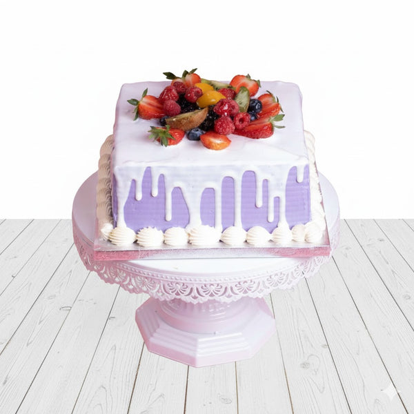 Lavender Dripping Cake