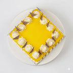 Mango Swirl Square Cake