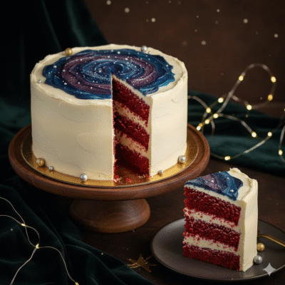 Celestial Swirl Velvet Cake